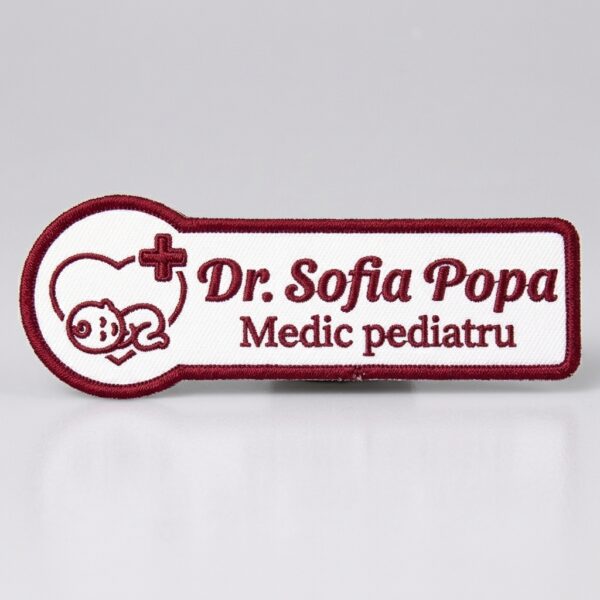 Ecuson Medic Pediatru Personalizat Brodat Ecuson Medic Pediatru Personalizat Brodat