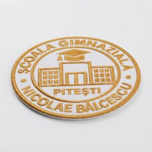 Școala Gimnazială „Nicolae Bălcescu” Pitești Sigla brodată 2 Școala Gimnazială „Nicolae Bălcescu” Pitești Sigla brodată 2