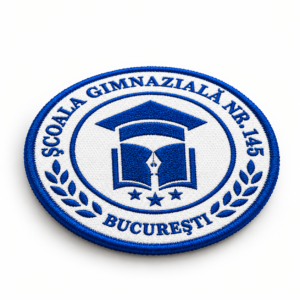 Școala Gimnazială Nr. 145 București Sigla Brodată Școala Gimnazială Nr. 145 București Sigla Brodată